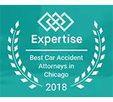 A logo of Expertise: Best car accident attorneys in Chicago 2018 - Sharks At Law