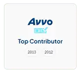 A logo of Avvo Top Contributor - Sharks At Law