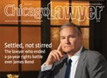 Chicago Lawyer Magazine: Cover featuring a professional-looking magazine - Sharks at Law