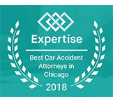 A logo of Expertise: Best car accident attorneys in Chicago 2018 - Sharks At Law