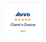 A logo of Avvo Client's Choice 2013 - Sharks At Law